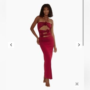 Perfect Condition Maygel Coronel Veranera Dress in Wine Red